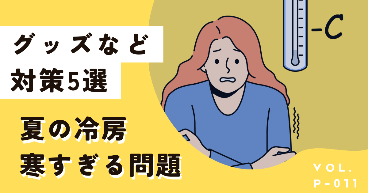 夏の冷房・エアコン寒すぎる問題の対策5選!グッズや今すぐできること
