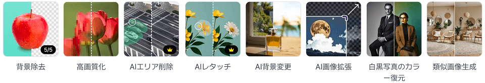 ミリキャンバスの画像拡張機能はどんなことができるの?