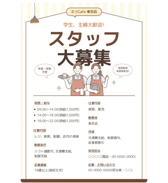 情報を整理し、見やすいレイアウトにする