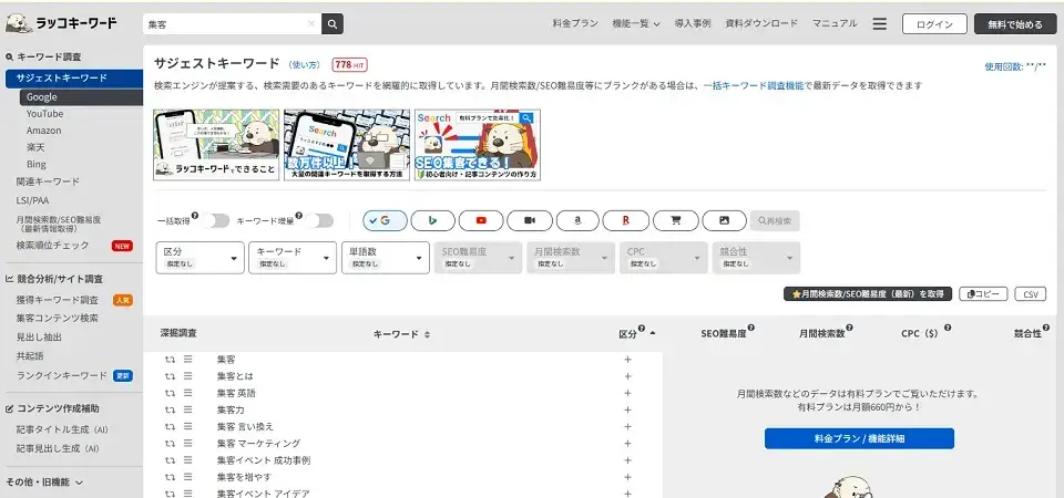 ユーザーの検索意図を深く理解するキーワードリサーチ